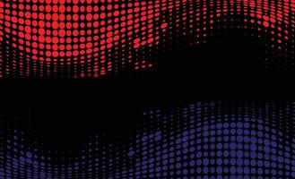 red and blue halftone background vector