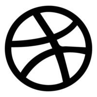 basketball icon isolated on background vector