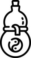 Represents good luck and is often used as a decorative item. vector