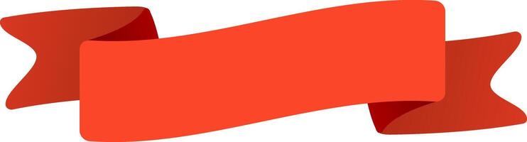Red ribbon waving gracefully in the breeze, adding a festive touch for celebrations, awards, or decorations in various designs and projects. Perfect for enhancing visual appeal vector