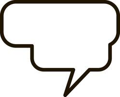 Simple, empty speech bubble with rounded corners and a pointed tip, symbolizing conversation, messaging, and the expression of thoughts or ideas vector