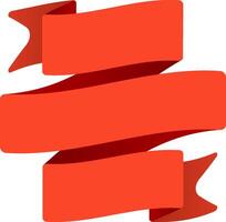 Red ribbon waving gracefully in the wind, evoking a sense of celebration and joy, enhancing festive occasions with a touch of elegance for various design applications vector