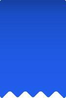 Blue gradient background featuring a wavy white bottom edge, providing a clean and contemporary aesthetic suitable for various design applications vector
