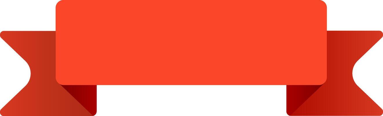 Horizontal red ribbon banner featuring ample copy space, perfect for emphasizing sales promotions, special offers, or important announcements in marketing and advertising efforts