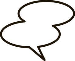 Two connected speech bubbles form a double speech bubble, symbolizing an ongoing conversation, communication, dialogue, or exchange of ideas vector