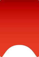 Bookmark icon featuring a vibrant red gradient and a distinctive white space at the bottom, creating a simple yet effective visual representation of a bookmark vector