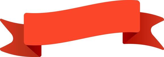 Waving red ribbon banner emphasizing important information, perfect for highlighting sales, promotions, special offers, or adding a touch of elegance to designs vector