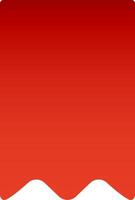 Red gradient background featuring a wavy white border at the bottom, offering a vibrant and dynamic visual suitable for various design projects vector
