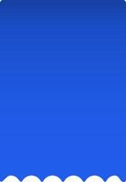 Simple yet elegant blue background featuring a white scalloped border at the bottom, creating a subtle gradient effect that adds depth and visual interest vector