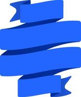 Waving and folding gracefully, a blue ribbon creates an elegant blank space ideal for incorporating custom text or design elements, enhancing any celebration or achievement theme vector
