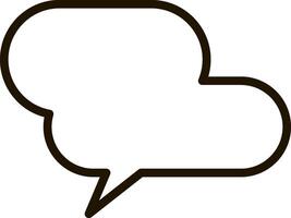 Double speech bubbles illustrating ongoing dialogue, fostering communication and exchanging ideas in a visually appealing and effective manner, perfect for various contexts vector