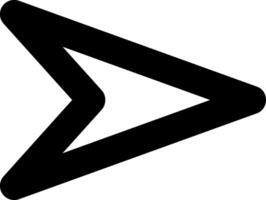 Bold black arrow pointing to the right, representing direction, progress, and forward movement, ideal for presentations, websites, and graphic design projects vector