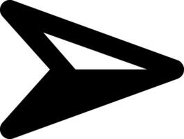 Simple black arrow pointing to the right, conveying direction, navigation, progress, and forward movement in a minimalist and impactful design vector