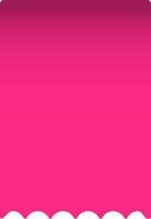 Vibrant pink backdrop featuring a gradient from dark to light shades, accented by a scalloped white border, creating a cheerful and playful design vector