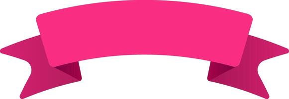 Waving gracefully in the wind, a pink ribbon banner adds an elegant touch of sophistication, enhancing any design project with its vibrant charm and festive appeal vector