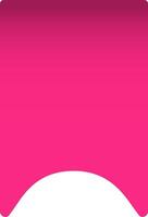 Smooth pink gradient background featuring a gentle curve of white space at the bottom, creating an elegant and modern backdrop perfect for stylish designs and presentations vector