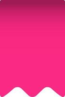 Smooth pink gradient background transitioning into a wavy white border creates a visually appealing abstract design, ideal for various design projects vector