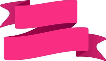 Two vibrant pink ribbons gracefully wave, creating a festive and celebratory atmosphere, perfect for adding a touch of elegance and joy to any occasion vector