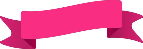 Bright pink ribbon waving, creating a festive atmosphere perfect for celebrations, announcements, or special occasions, adding a touch of elegance and vibrancy vector