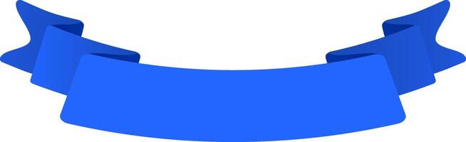 Blue ribbon waving elegantly, symbolizing achievement, success, award, winner, celebration, and accomplishment, with a clean and minimalist design vector