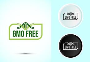 GMO Free Icon Design, Stylish Illustration for Web and Mobile Apps vector