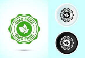 Natural GMO Free Icon Design, Illustration for Mobile and Web Use vector