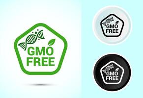 GMO Free Product Icon, Versatile Design for Online Applications vector