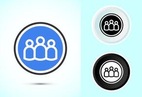 Creative Teamwork Icon, Representing Cooperation vector