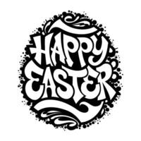 Happy Easter Lettering Design vector