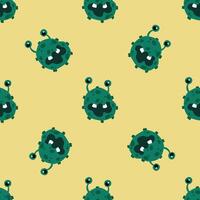 Seamless pattern with bacteria. Design for fabric, textile, wallpaper, packaging vector
