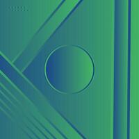 Modern abstract Green background with glowing geometric lines. Dark Gree gradient circle shape design. Futuristic technology concept. vector