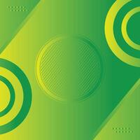 Green abstract background, circle Geometric Can Use advertisement, green gradient background. vector