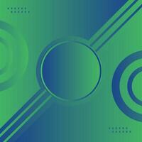 Green and Blue gradient Abstract Background with Circle shape Modern futuristic background vector