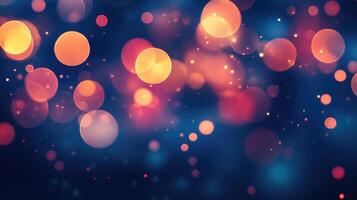 Abstract bokeh lights background photo