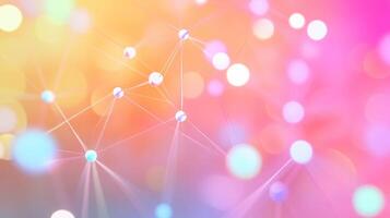 Abstract background with dots and circles photo