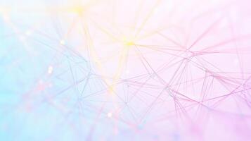 Abstract background with colored lines and dots photo