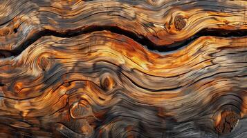A close up of a wood texture with a wavy pattern photo