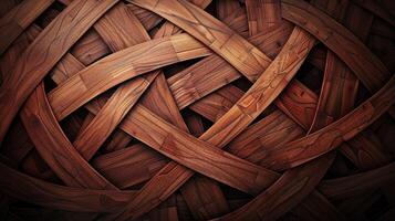 A close up of a wooden wall with a knot pattern photo