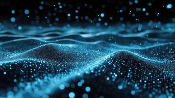 3d rendering of waves in the ocean photo