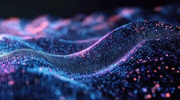 A wave of data is shown in this image photo
