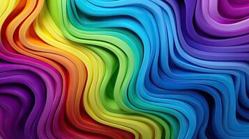 Colorful abstract background with wavy lines photo