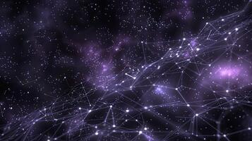 Cybernetic backdrop floating in space photo