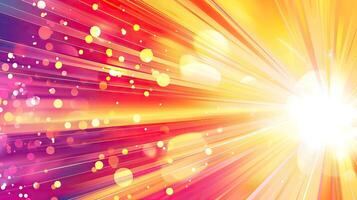 Abstract background with bright light and bokeh photo