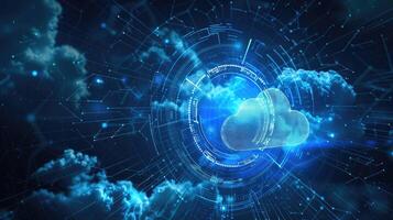 Cloud computing concept with cloud computing technology and cloud computing concept with cloud computing technology and cloud computing concept photo