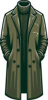 Refined Overcoat Line Design vector