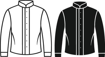 Minimalistic Man Overcoat Retro Artwork vector