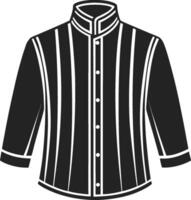 Minimalist Overcoat Monochrome Retro Art vector