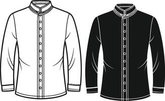 Timeless Retro Man Overcoat vector