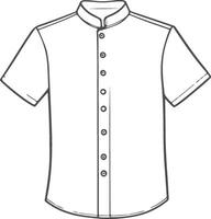 Rustic Vintage Overcoat Retro Sketch Art vector
