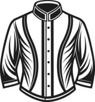 Artistic Overcoat Monochrome Sketch Art vector